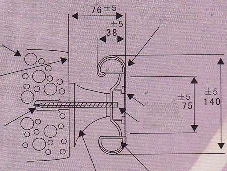 醫(yī)院防撞扶手安裝說明-扶手結(jié)構(gòu)圖示